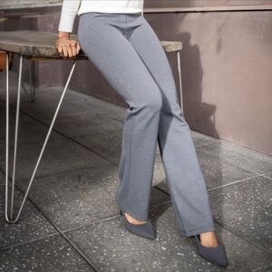Betabrand Dress Pant Yoga Pants light grey size L